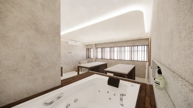 Ambiente de spa aconchegante